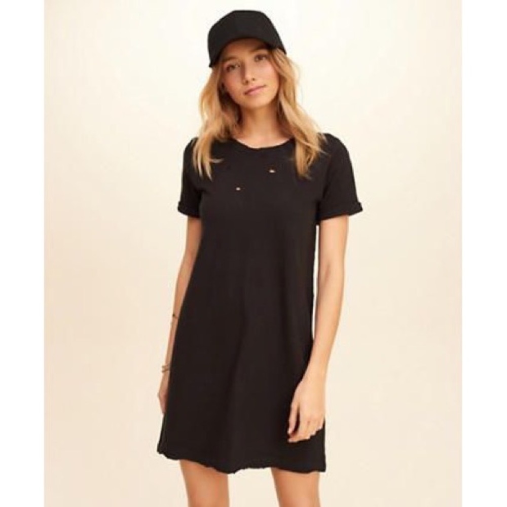 NWT Hollister distressed Tshirt dress